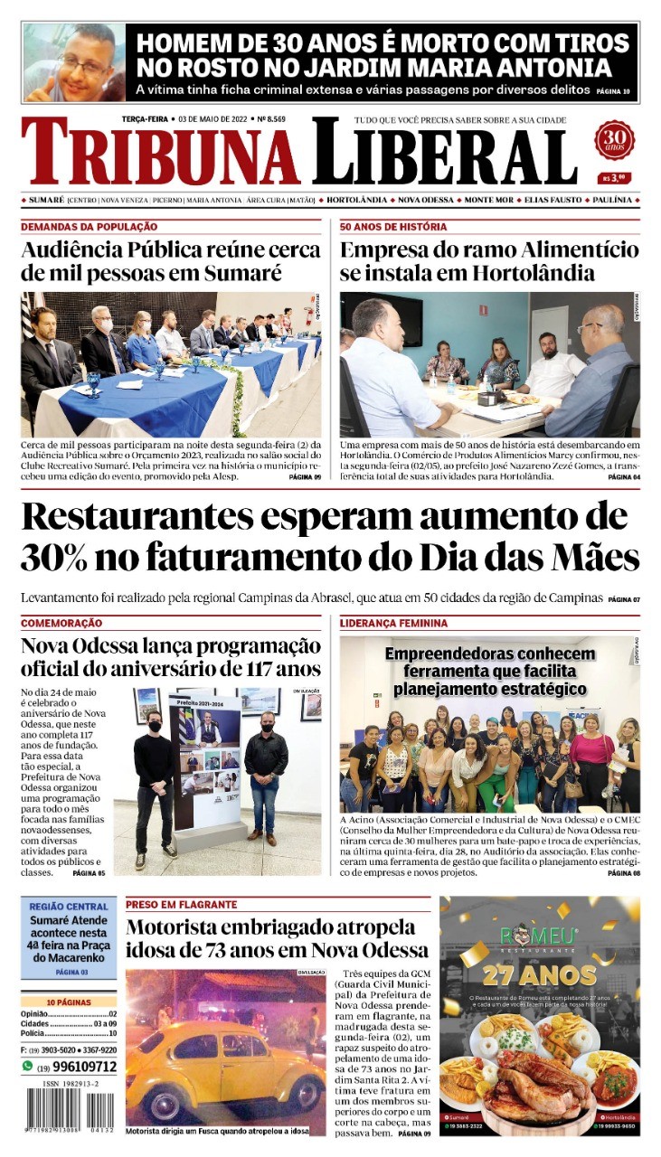Edição de terça-feira - 03-05-2022