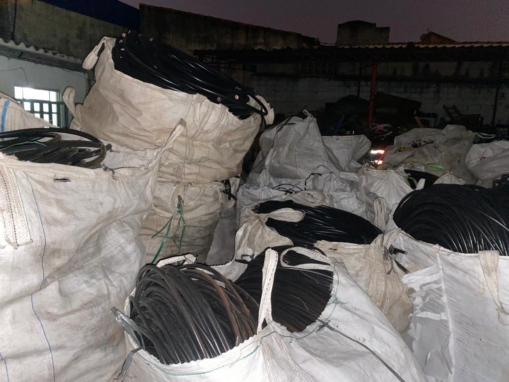 Polícia Civil apreende 20 toneladas de fios de cobre em Sumaré