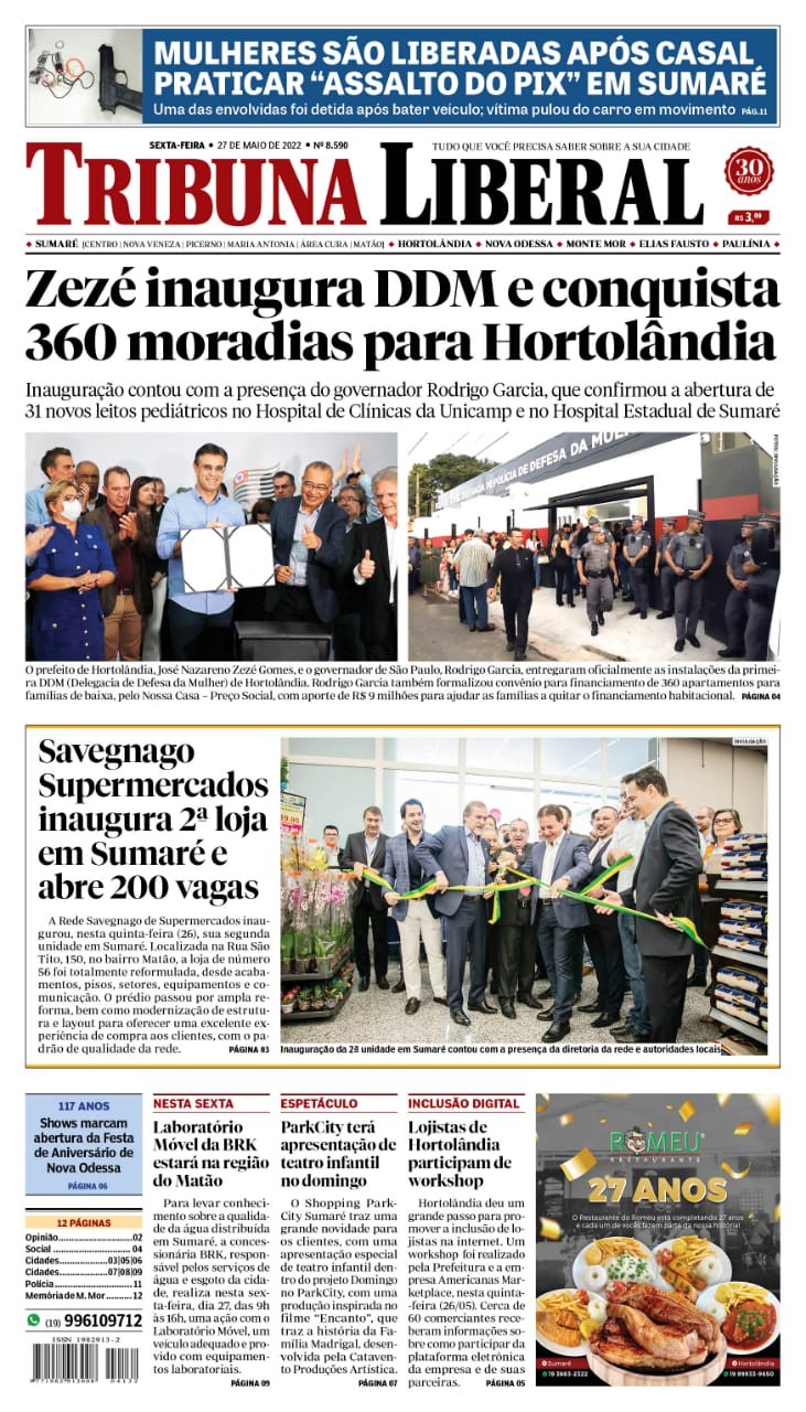 Edição de sexta-feira - 27-05-2022