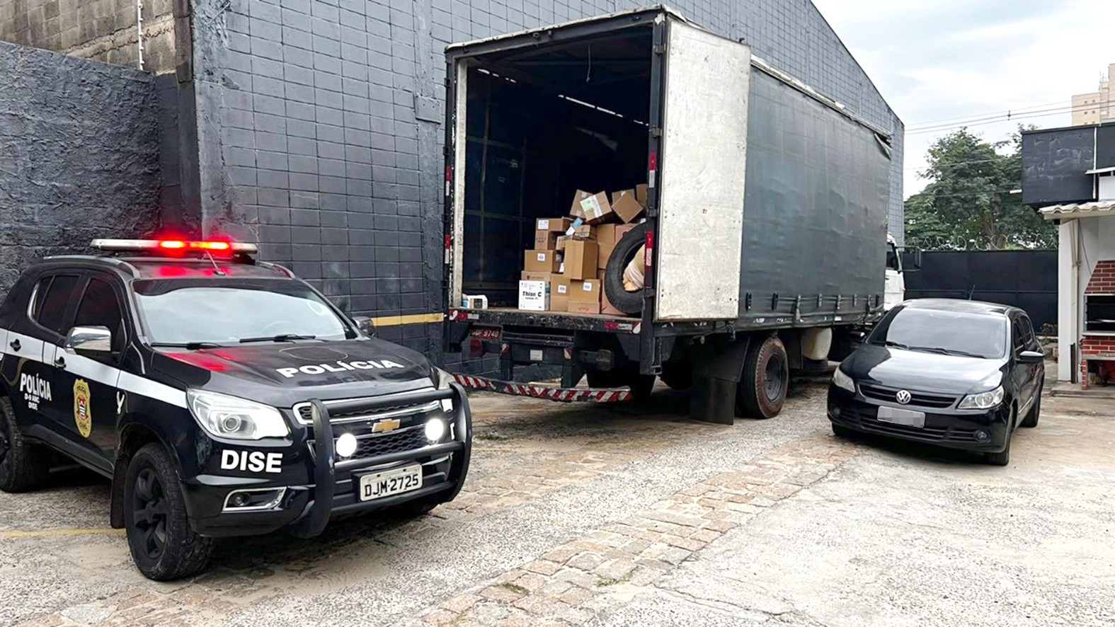 Dise apreende caminhão com carga avaliada em R$ 2,5 mi em Sumaré