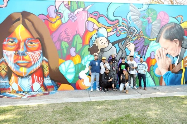 Mestre Chiquinho recebe homenagem em mural de graffiti no 5º Festival Jacuba