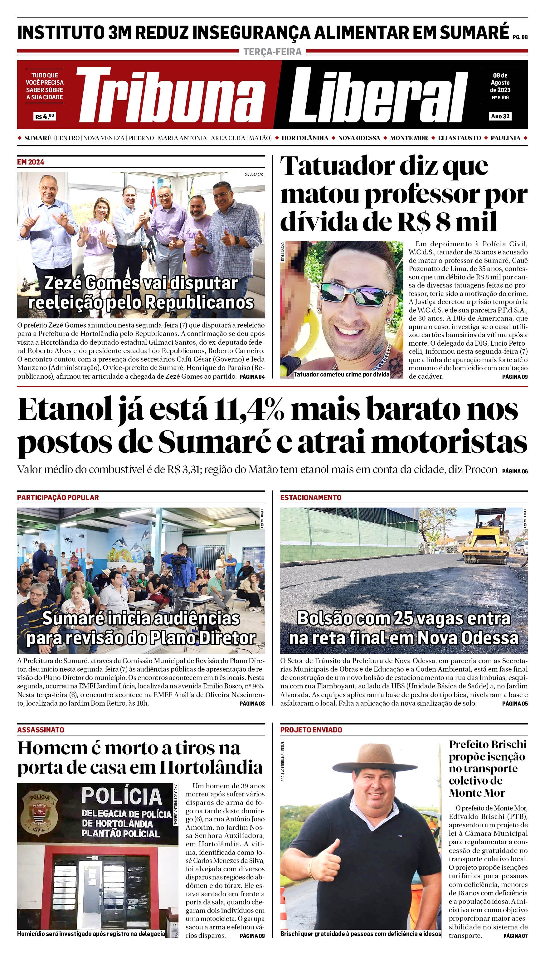 Edição de Terça-Feira - 08-08-2023