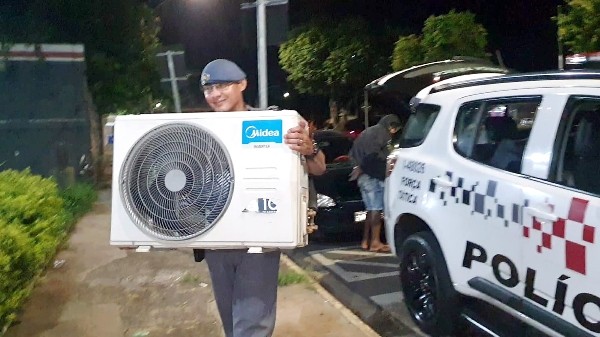 PM prende homem após furto de ar-condicionado em Hortolândia