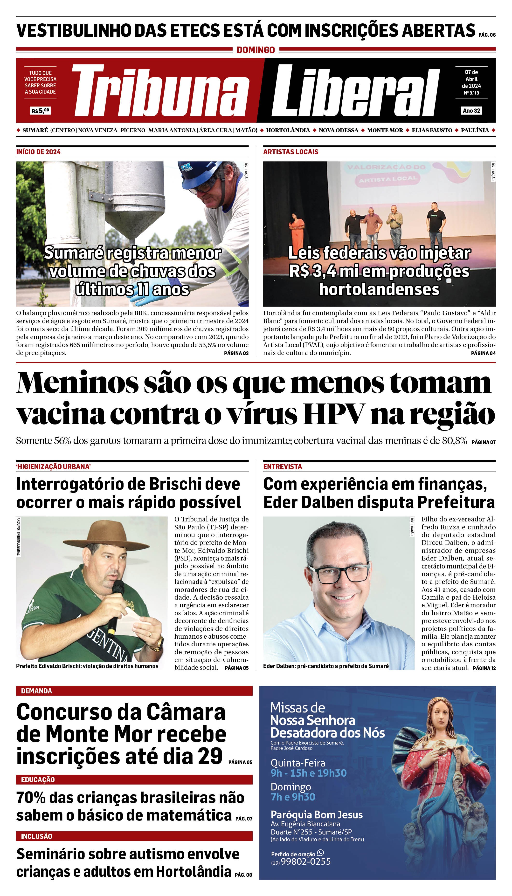 Edição de Domingo -07-04-2024