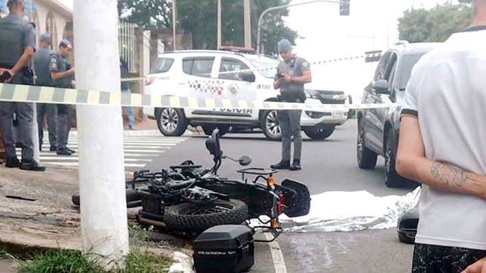 Suspeito é morto em troca de tiros com a PM após tentar roubar moto em Hortolândia