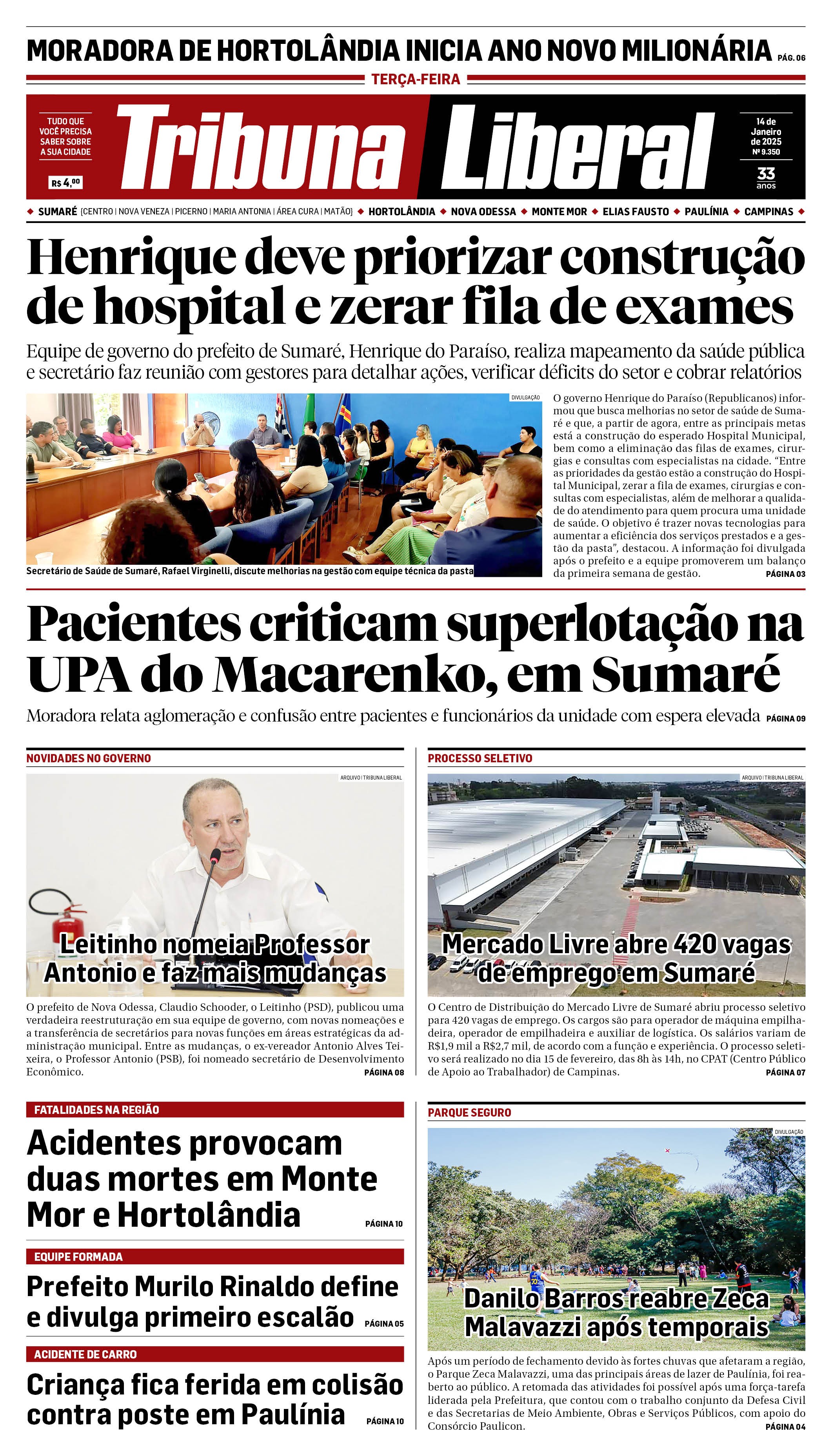 Edição de Terça-Feira - 14-01-2025
