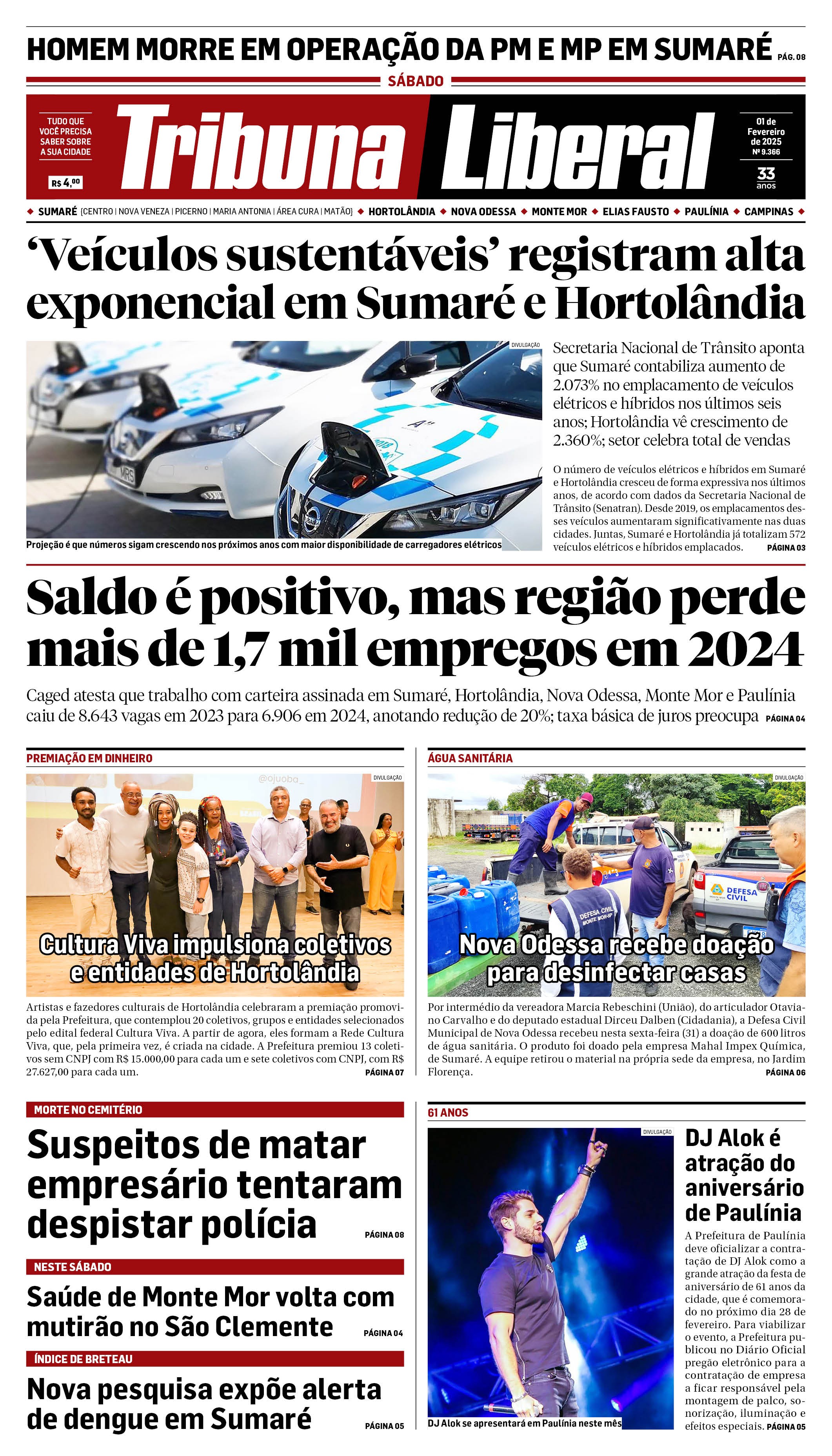 Edição de Sábado - 01-02-2025