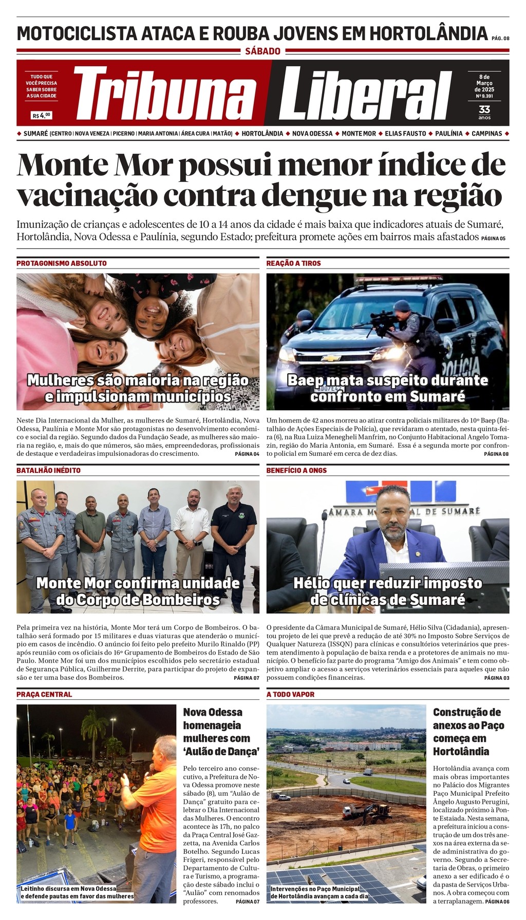 Edição de Sábado - 08-03-2025