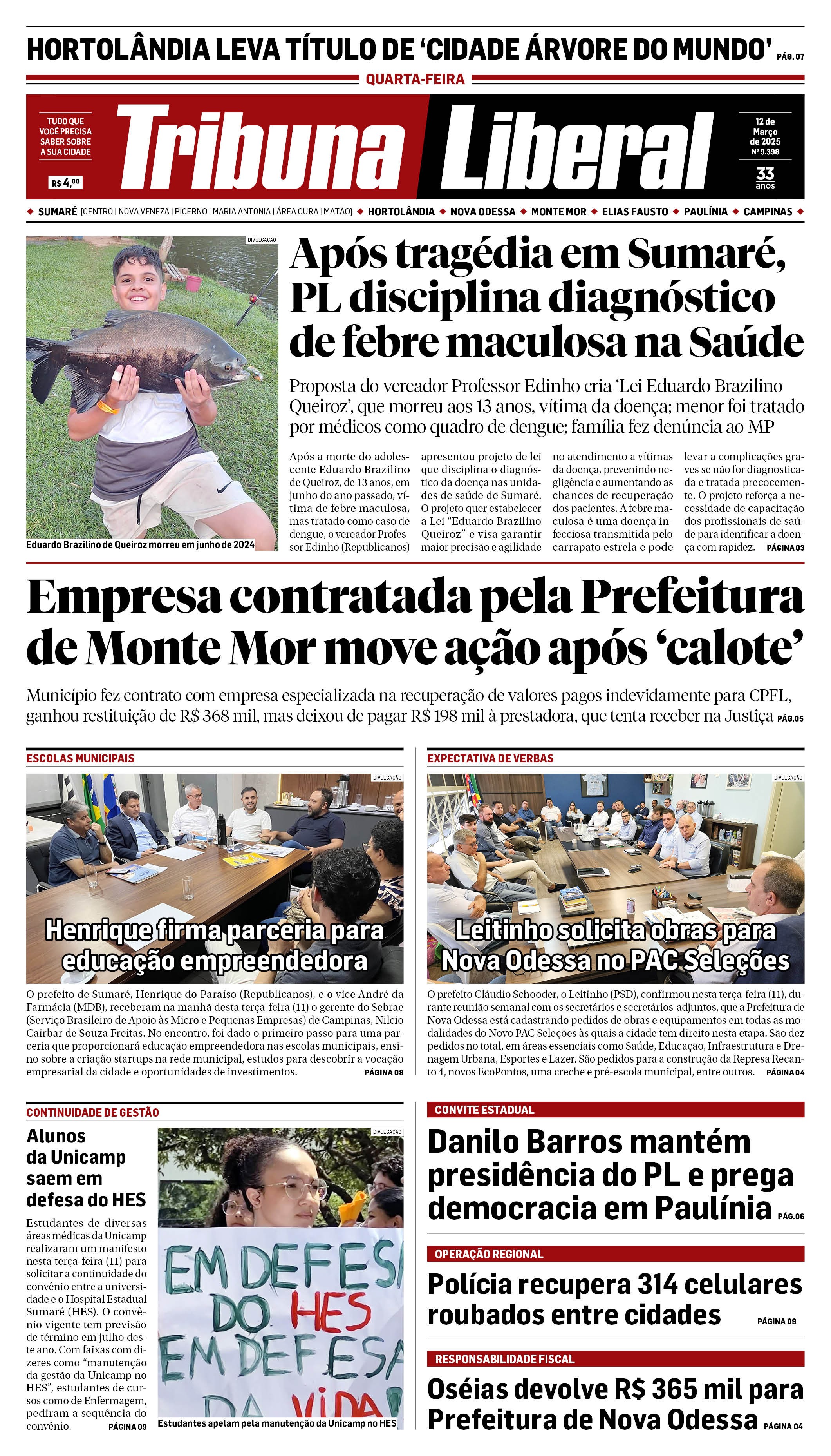 Edição de Quarta-Feira - 12-03-2025