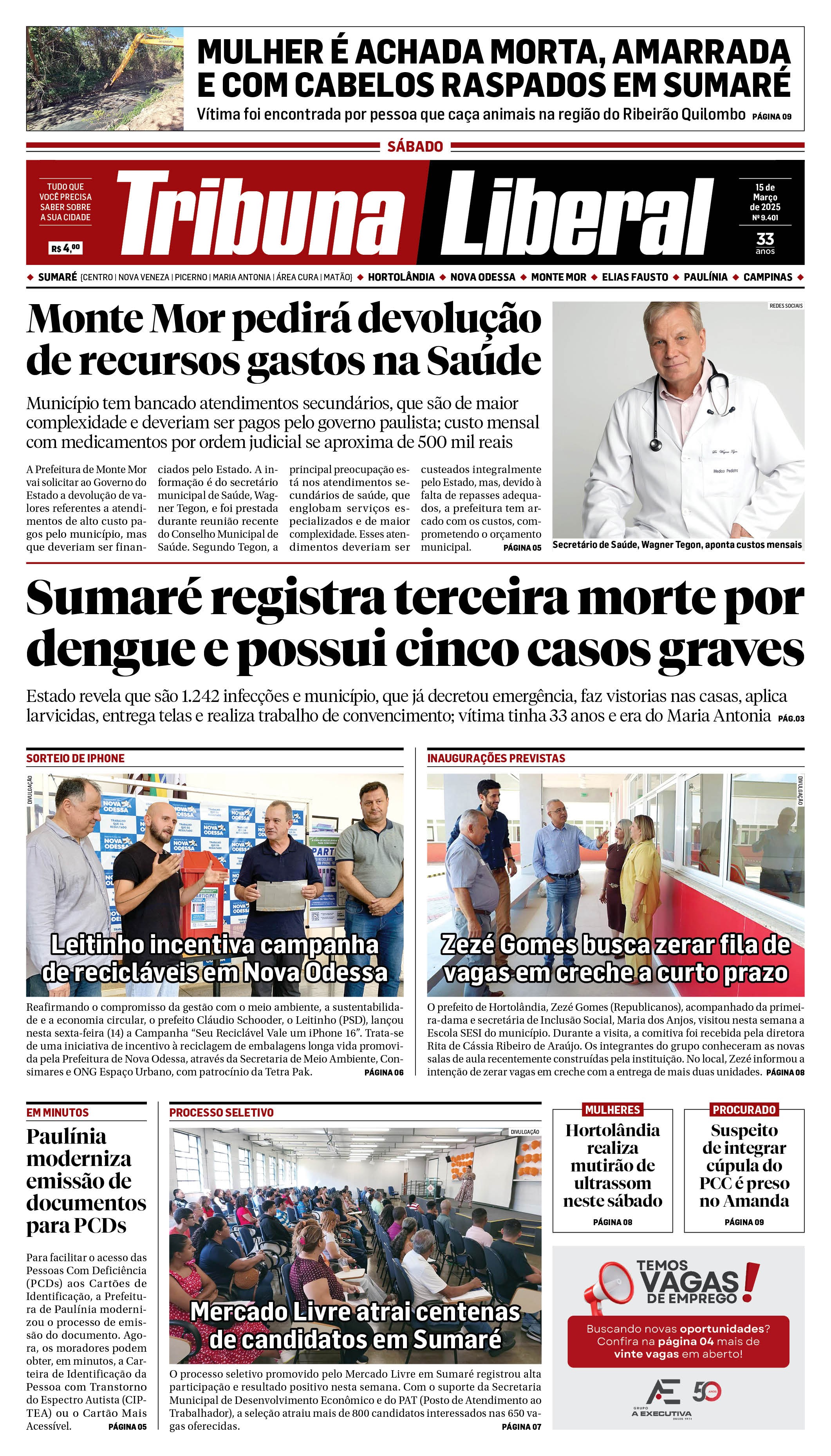 Edição de Sábado - 15-03-2025