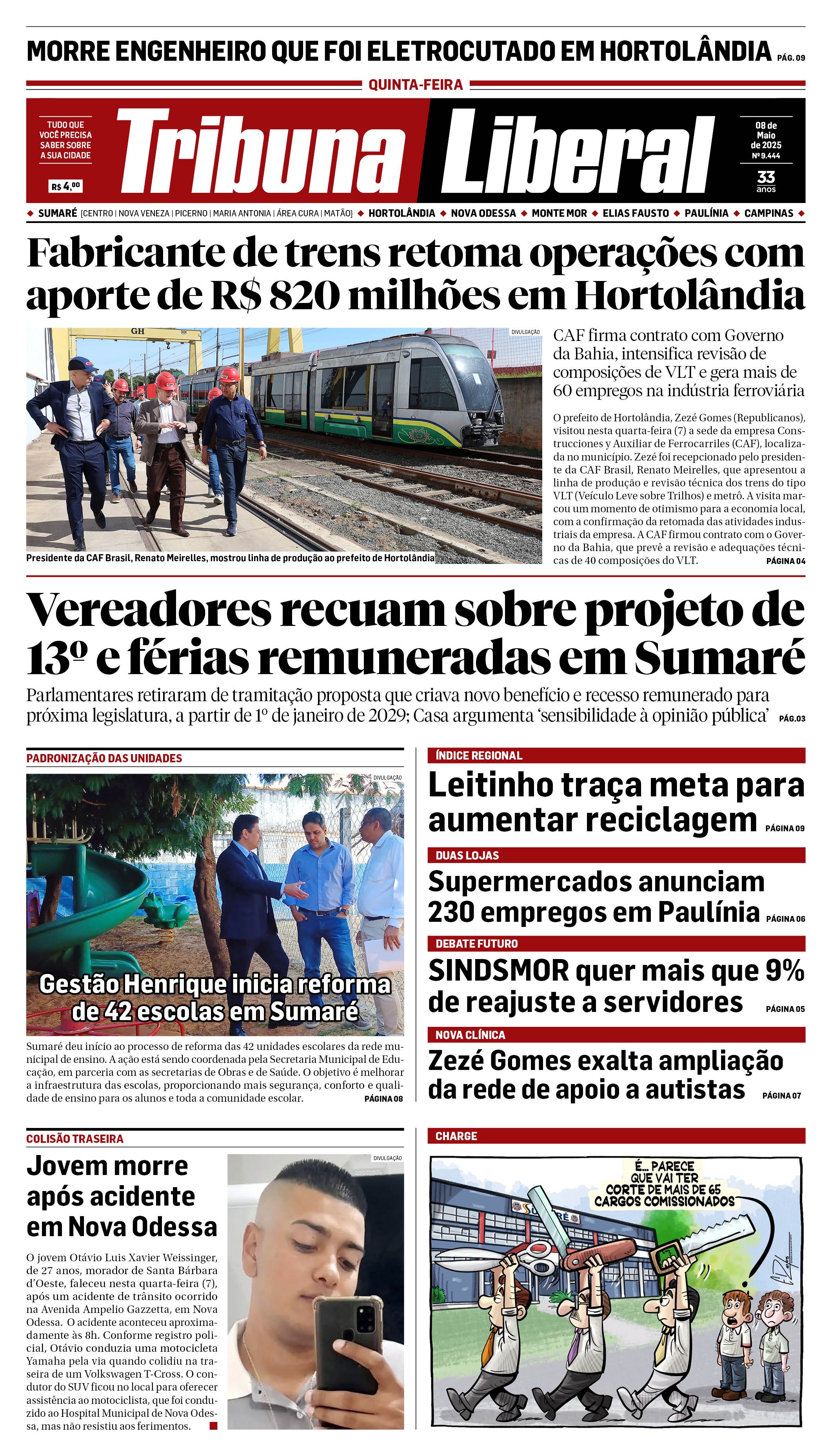 Edição de Quinta-Feira - 08-05-2025