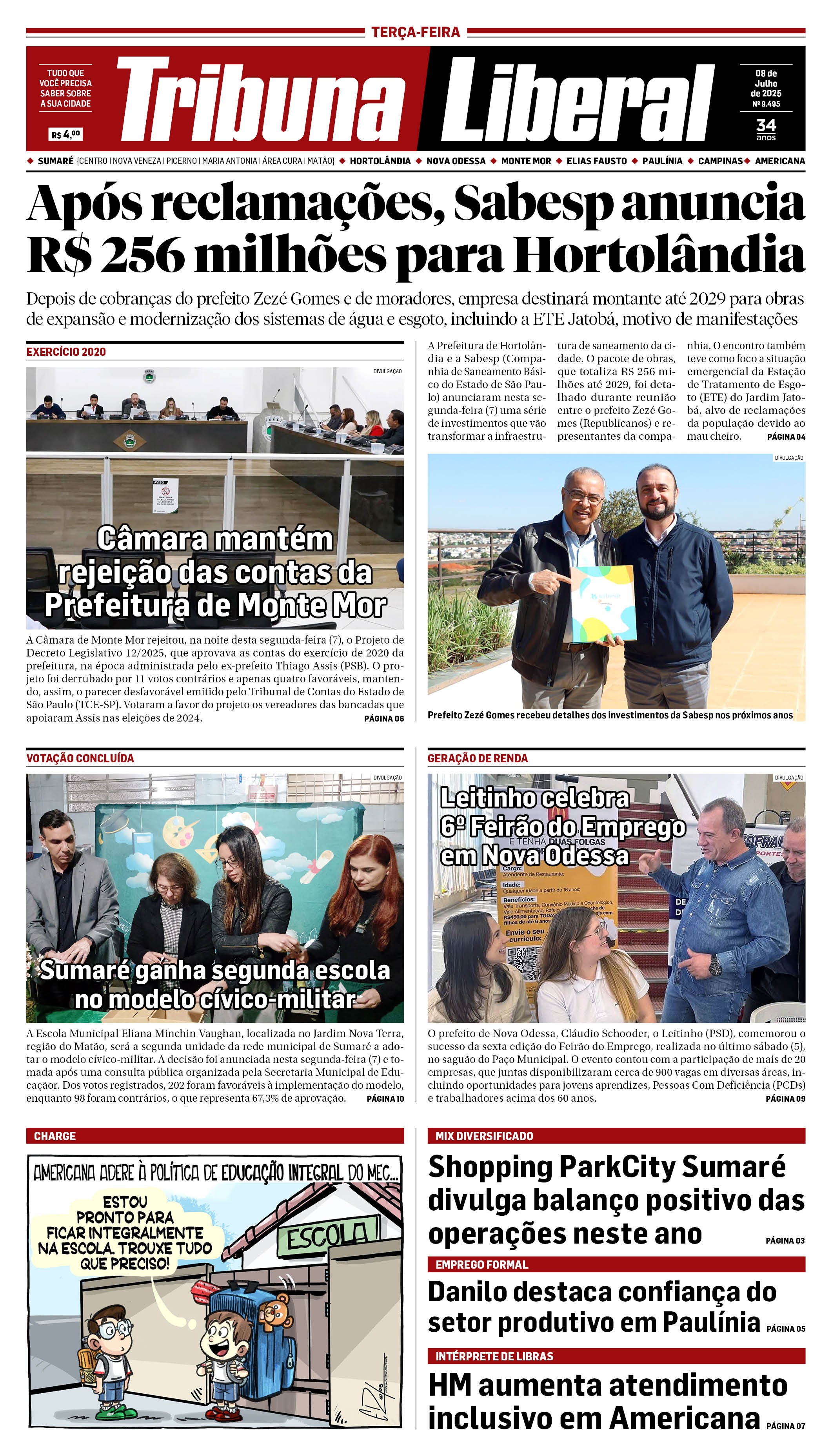 Edição de Terça-Feira - 08-07-2025