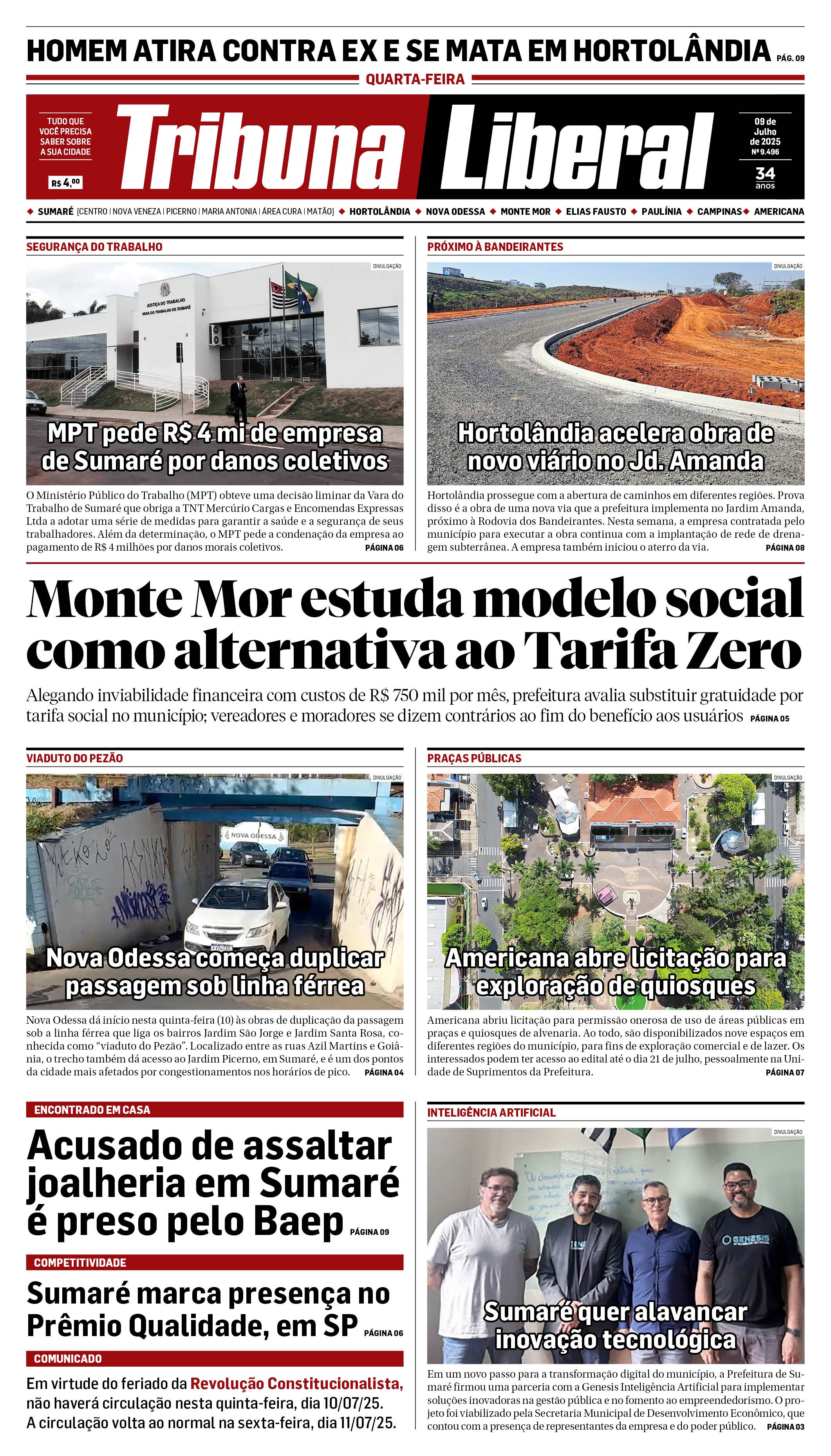 Edição de Quarta-Feira - 09-07-2025