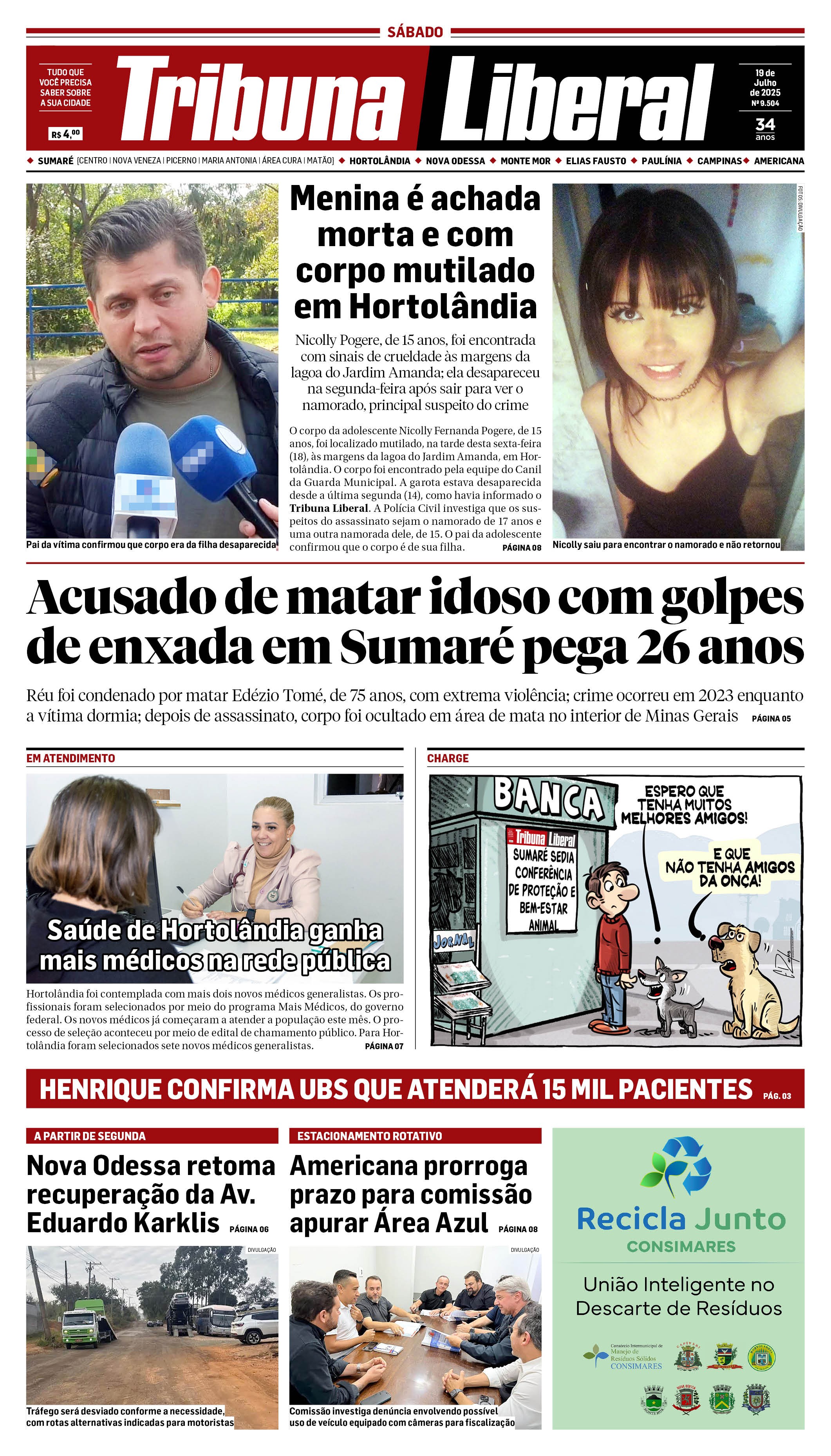 EdIção de Sábado - 19-07-2025