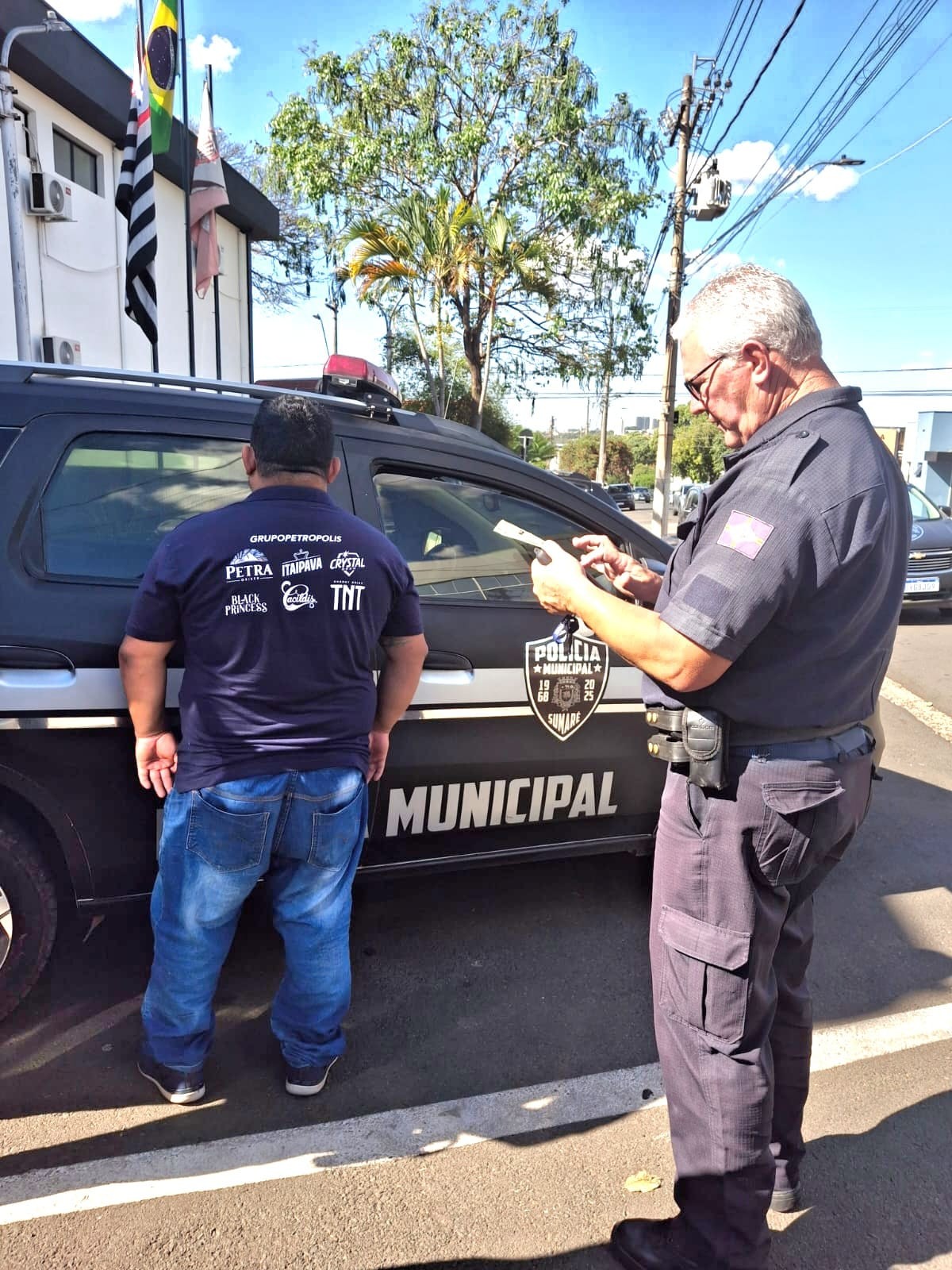 Polícia Municipal prende foragido da Justiça identificado pelo Smart Suma