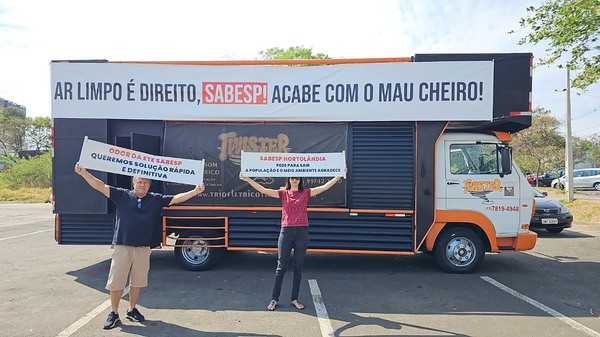 Hortolandenses realizam buzinaço contra mau cheiro ao redor da ETE