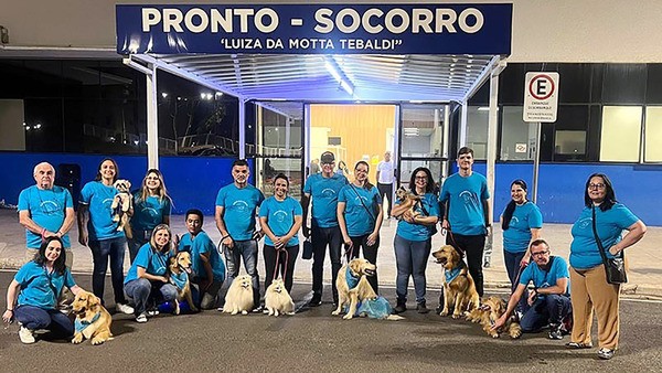 Cães terapeutas estimulam recuperação entre pacientes do Hospital Municipal de Americana