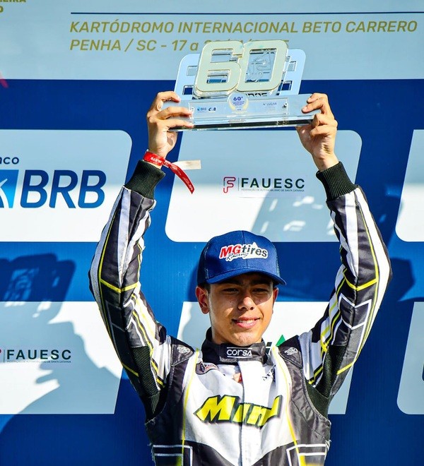 João Alécio conquista primeiro pódio no Campeonato Brasileiro de Kart