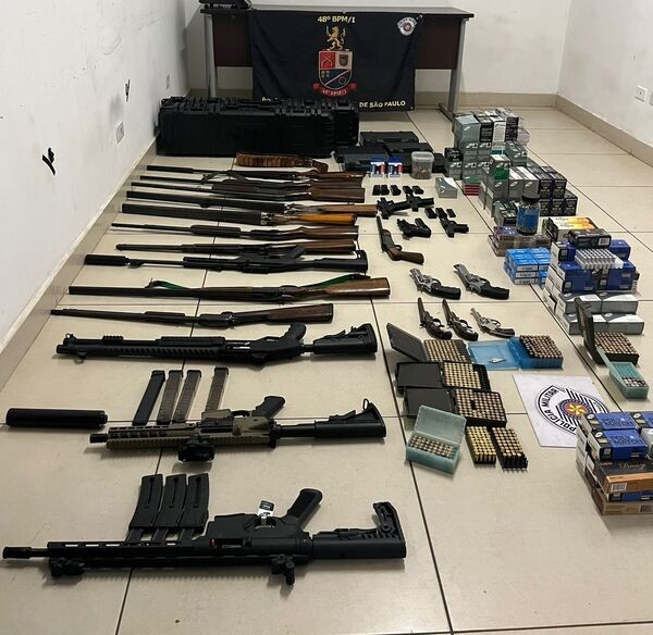 PM prende homem com arsenal e mais de 11 mil munições em Sumaré
