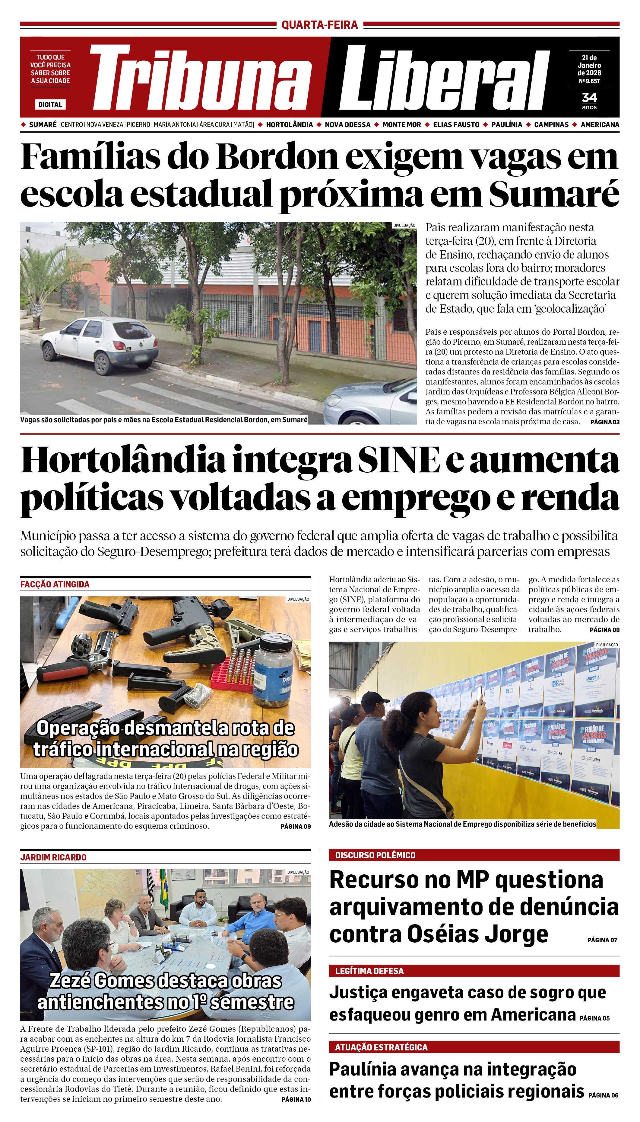 Edição de Quarta-Feira - 21-01-2026