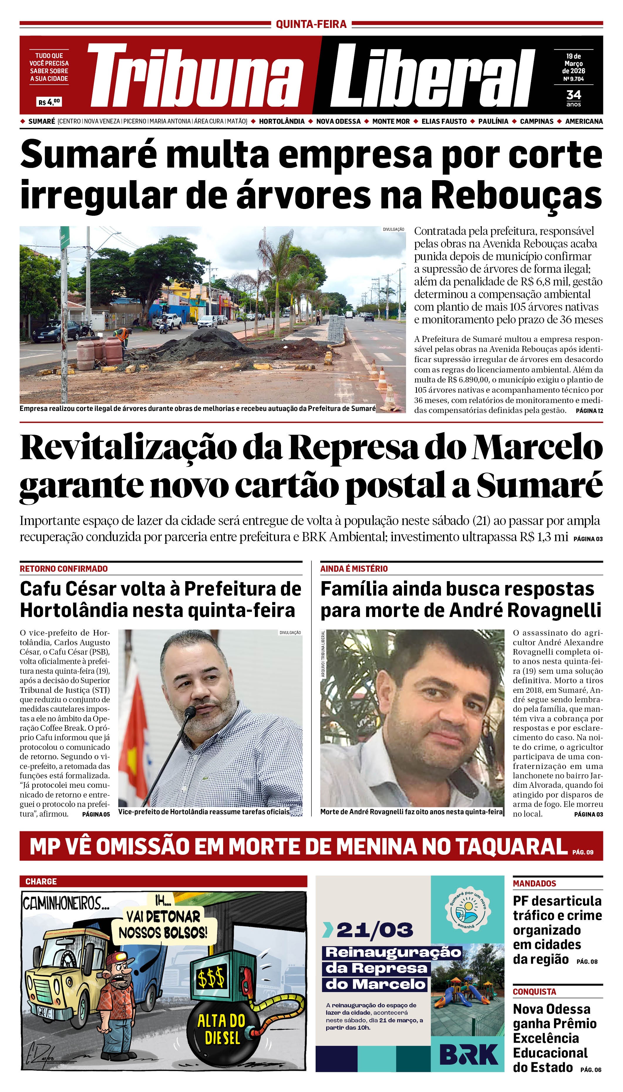 Edição de Quinta-Feira - 19-03-2026