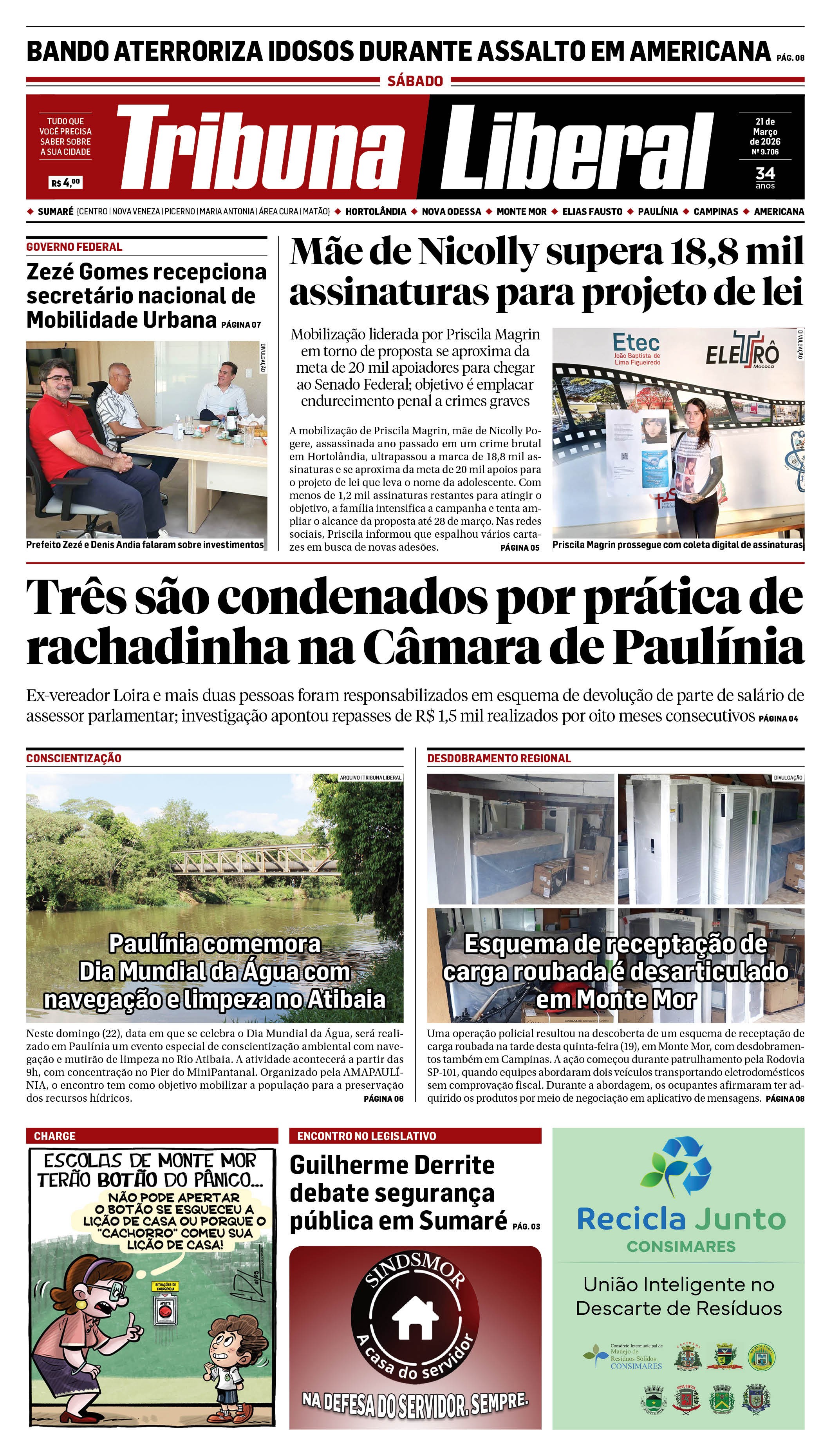 Edição de Sábado - 21-03-2026