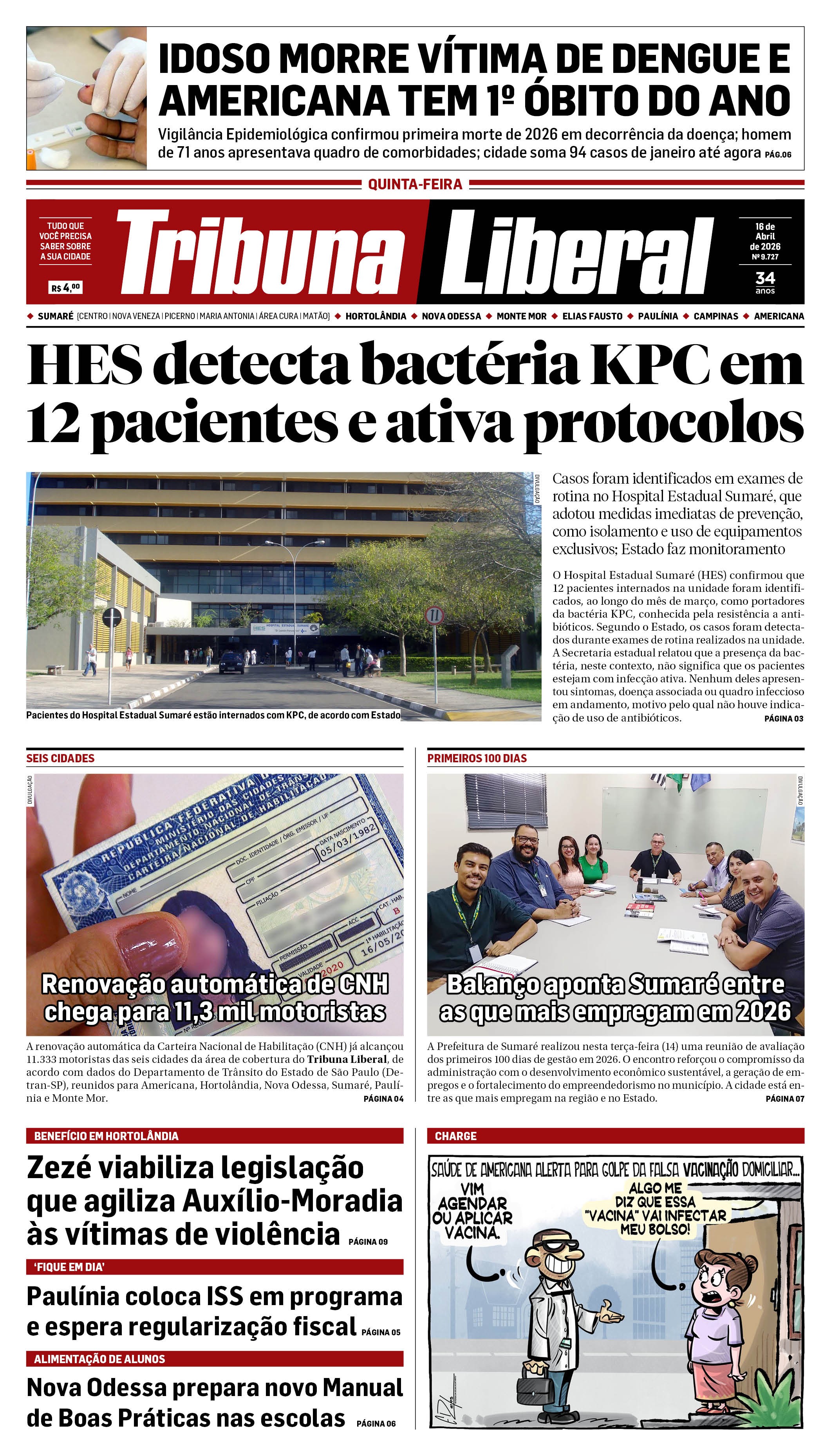 Edição de Quinta-Feira - 16-04-2026