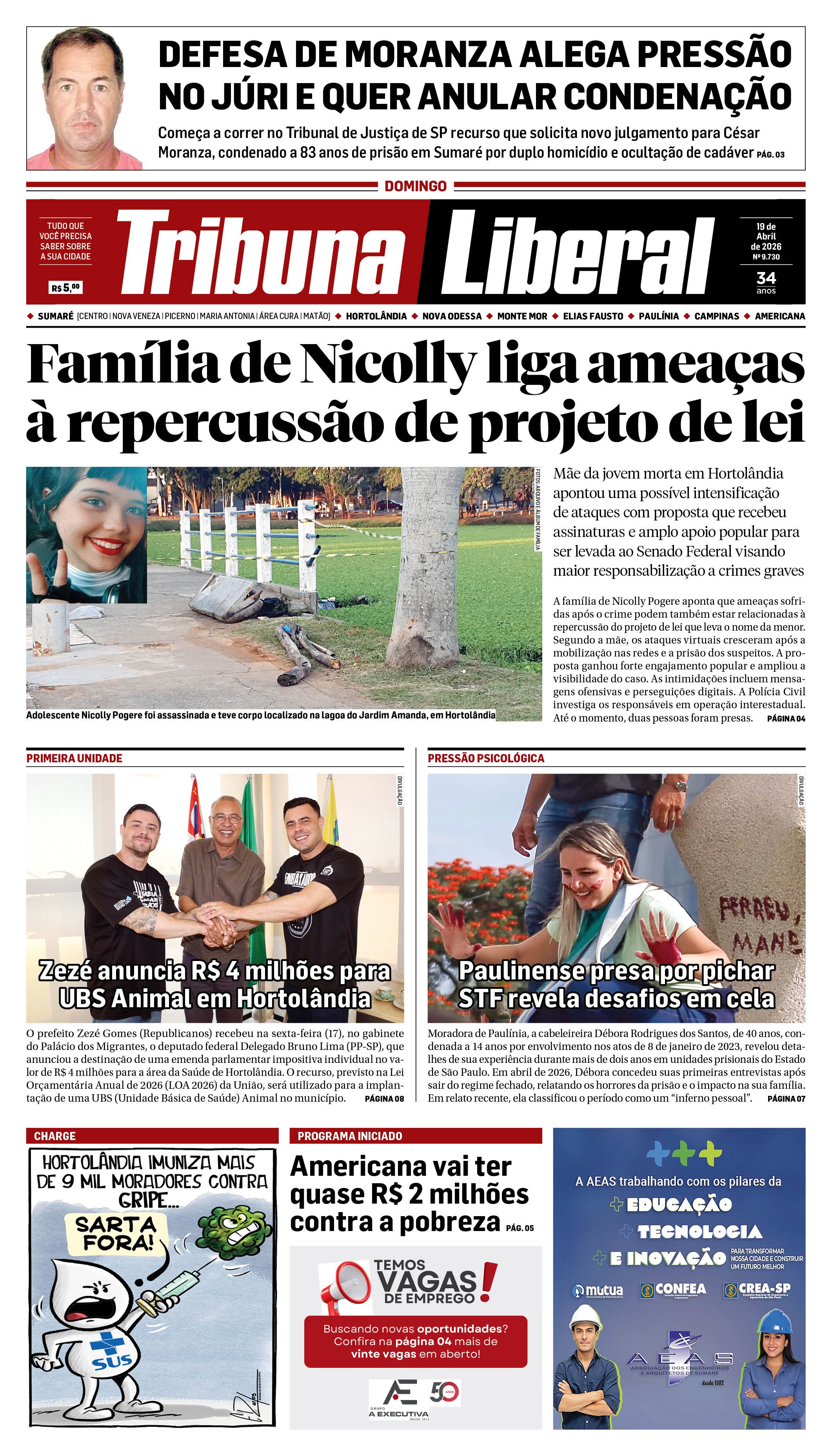Edição de Domingo - 19-04-2026
