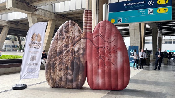 Pulmão gigante do Grupo SOnHe estará na Praça da Bíblia, no Jardim Paulista, em Monte Mor