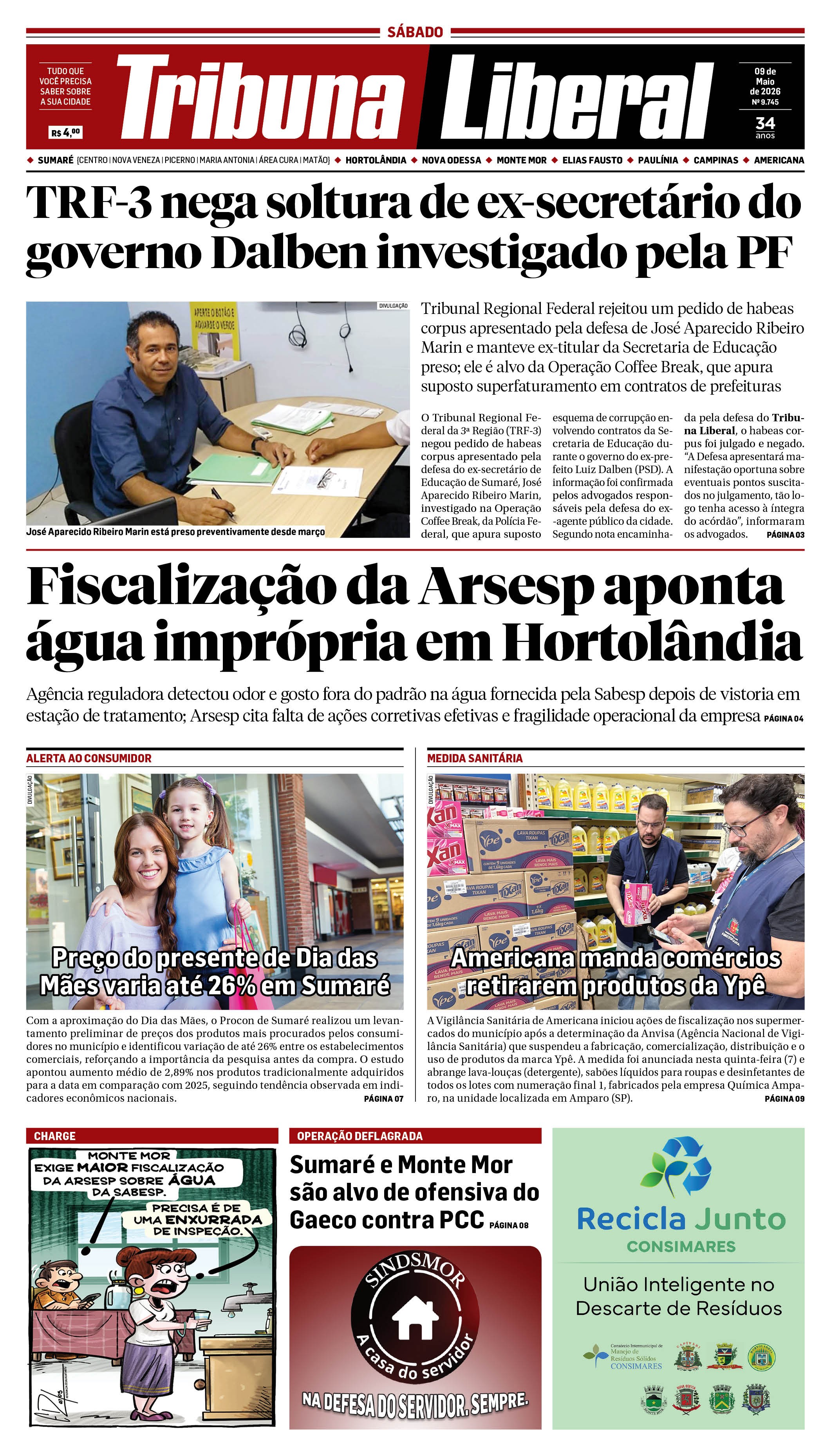 Edição de Sábado - 09-05-2026