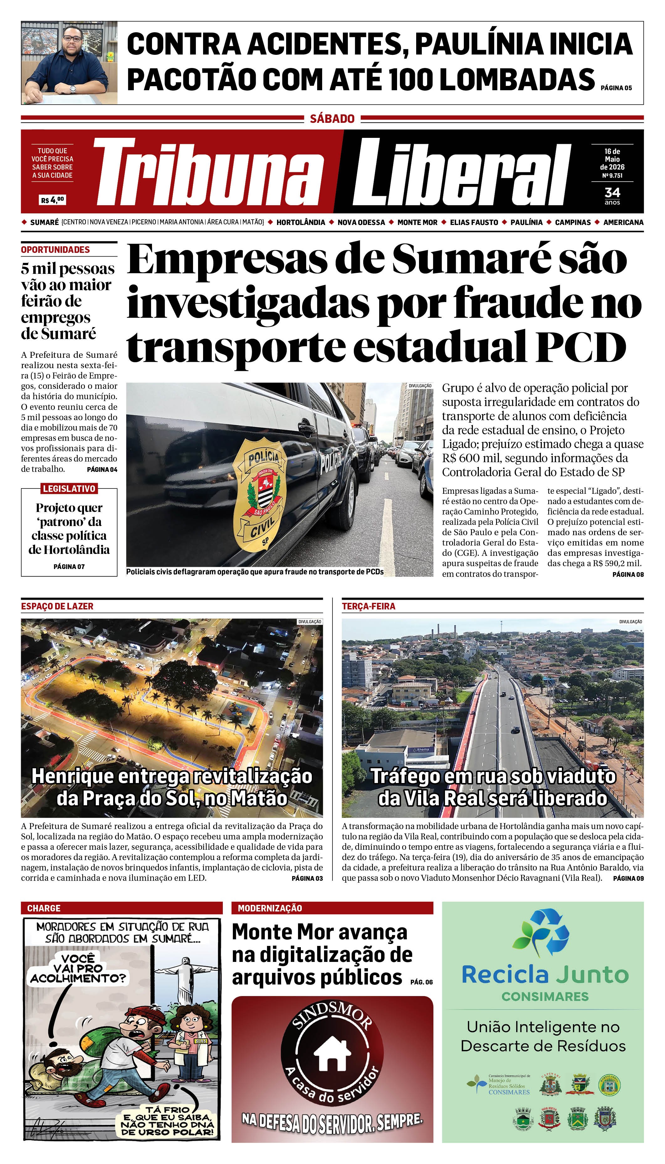 Edição de Sábado - 16-05-2026