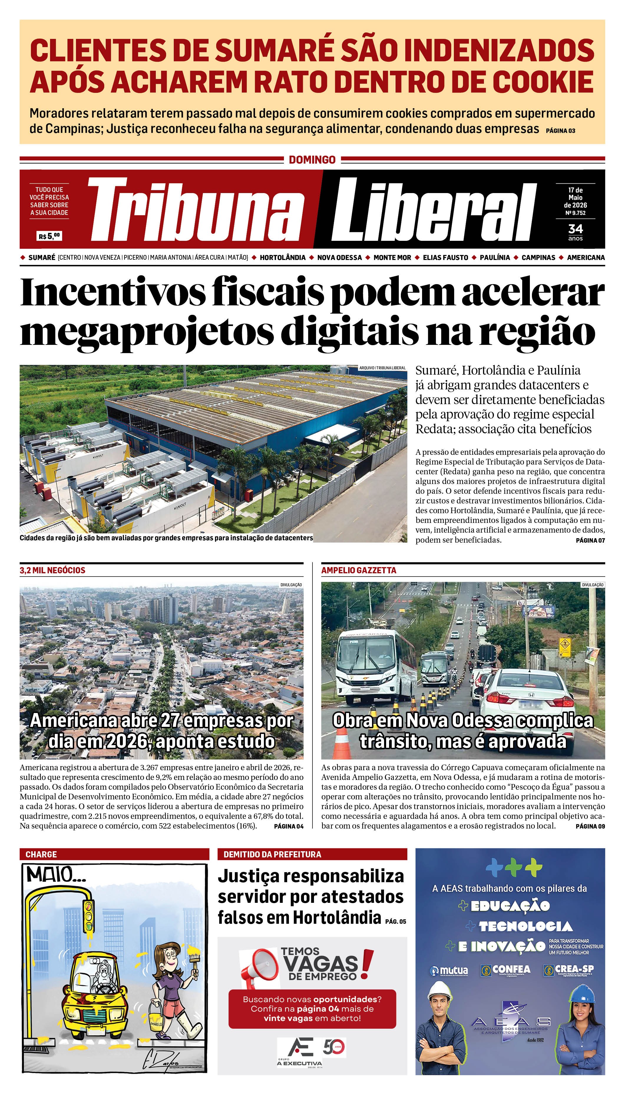 Edição de Domingo - 17-05-2026