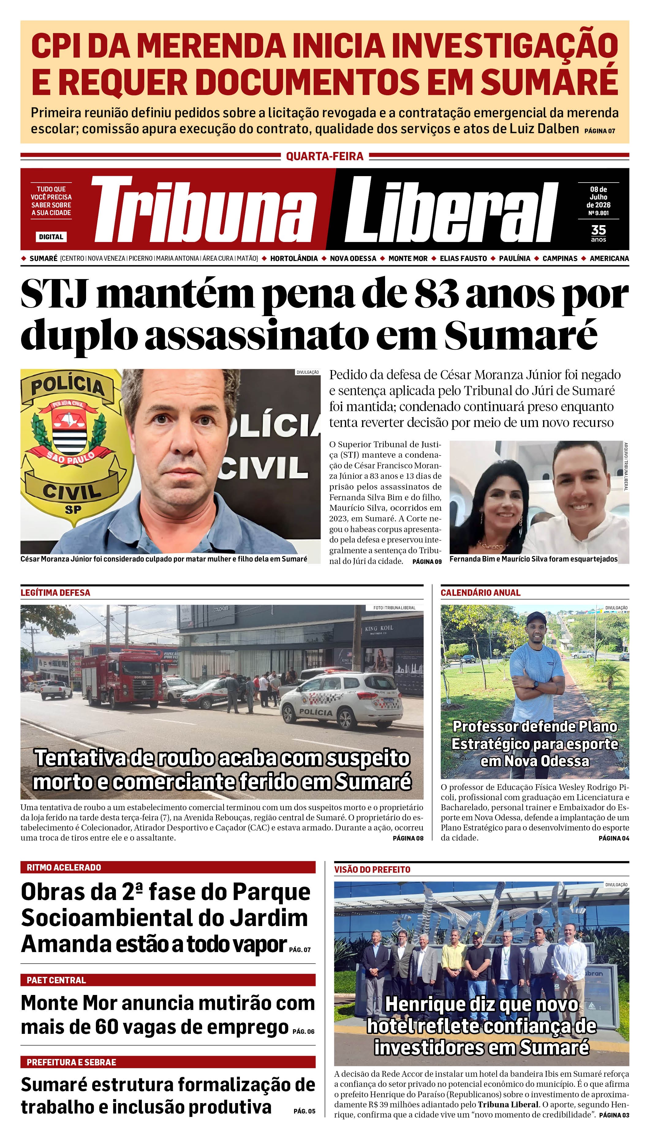 Edição de Quarta-Feira - 08-07-2026