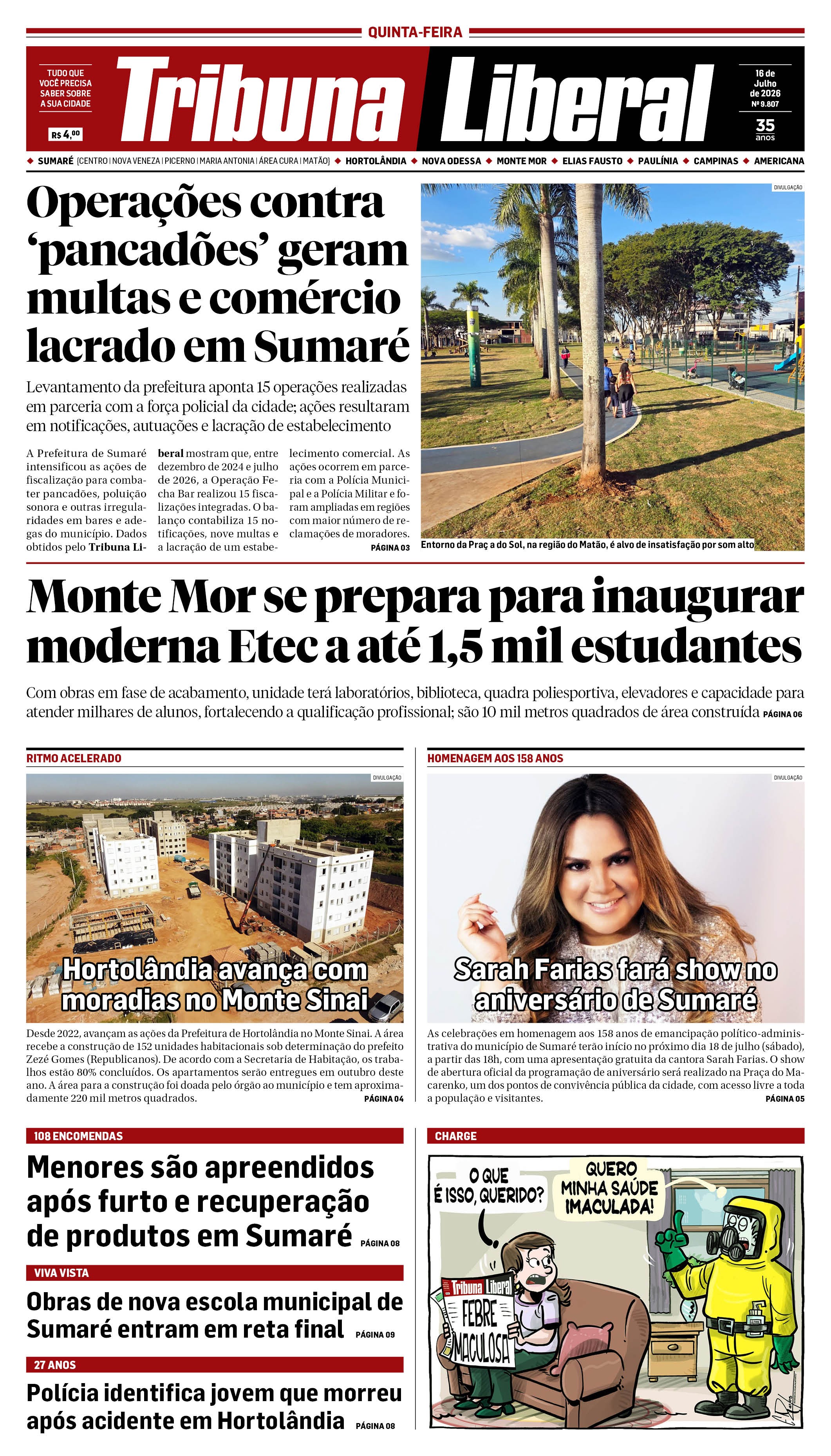 Edição de Quinta-Feira - 16-07-2026
