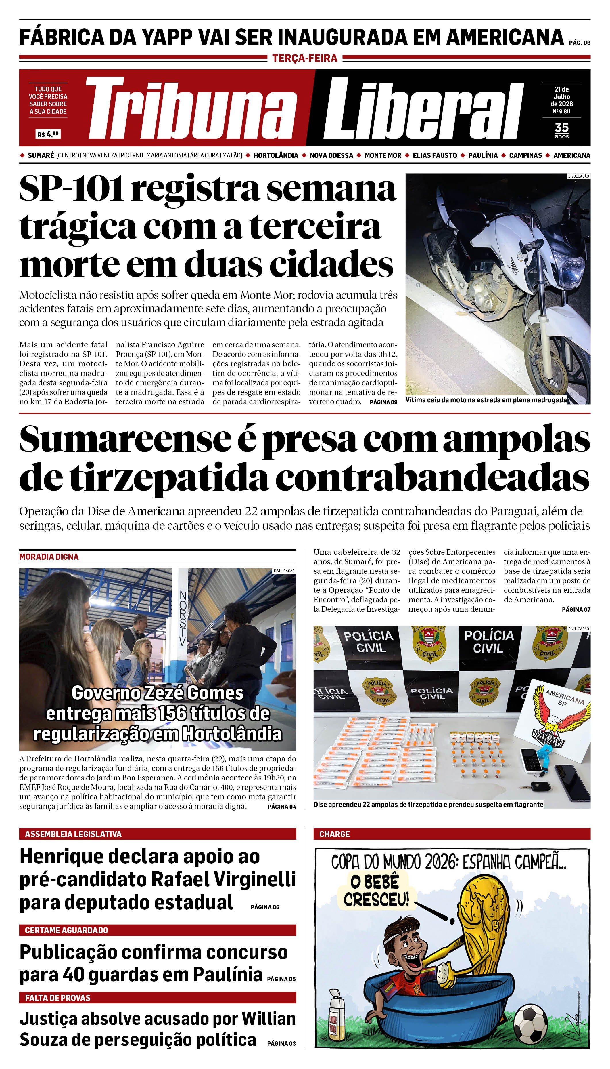 Edição de Terça-Feira - 21-07-2026