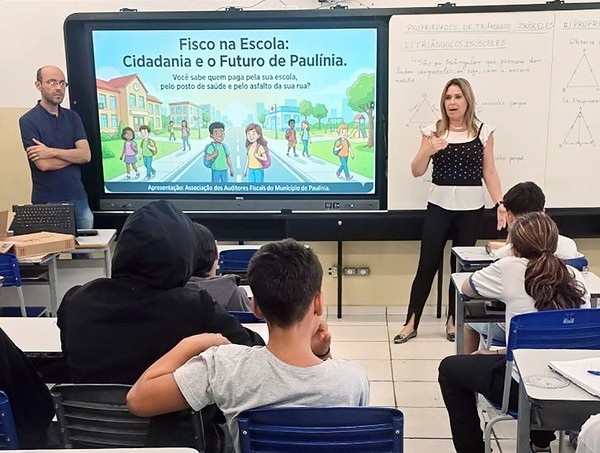 Paulínia leva educação tributária aos estudantes da rede pública municipal