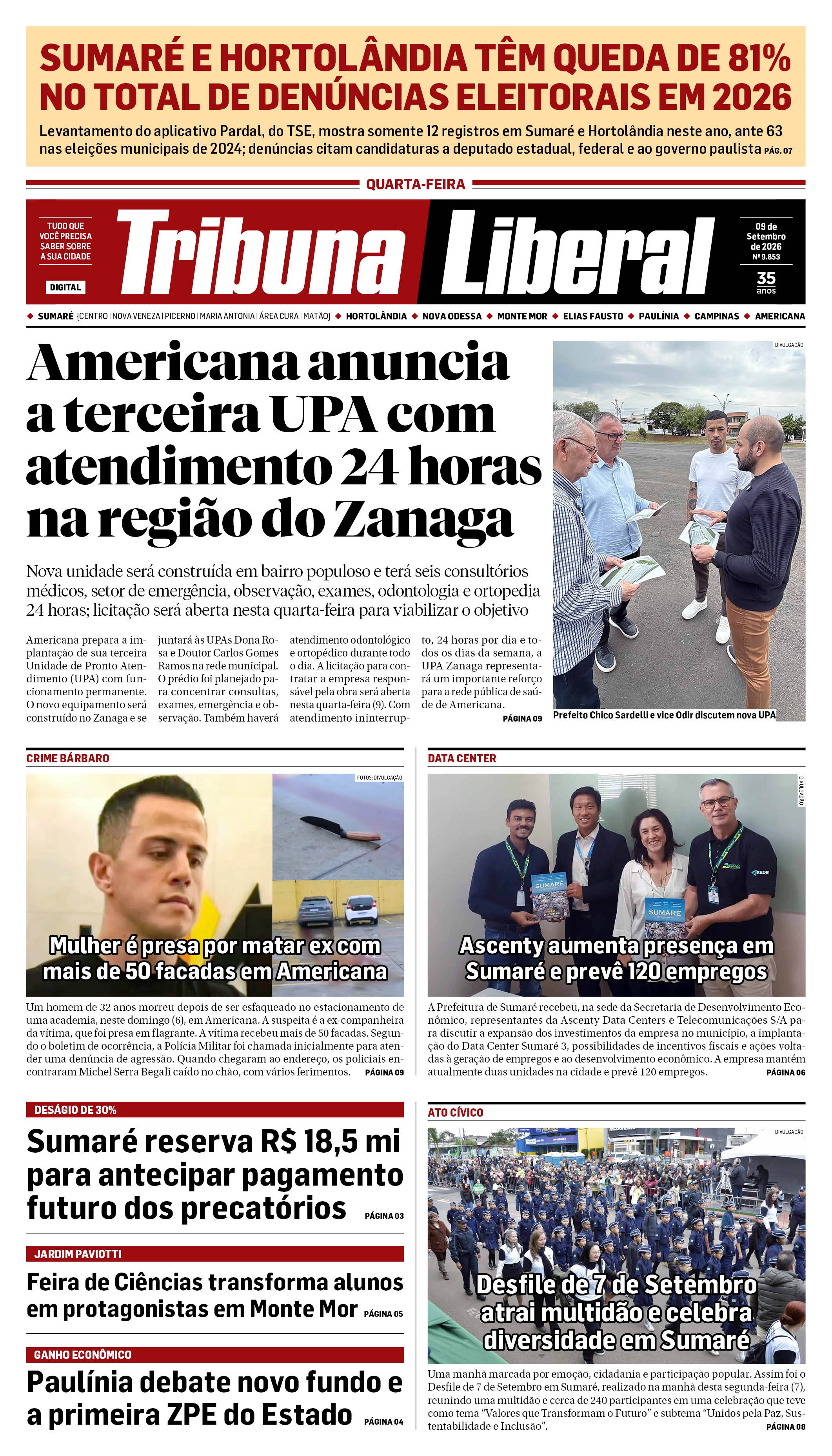 Edição de Quarta-Feira - 09-09-2026