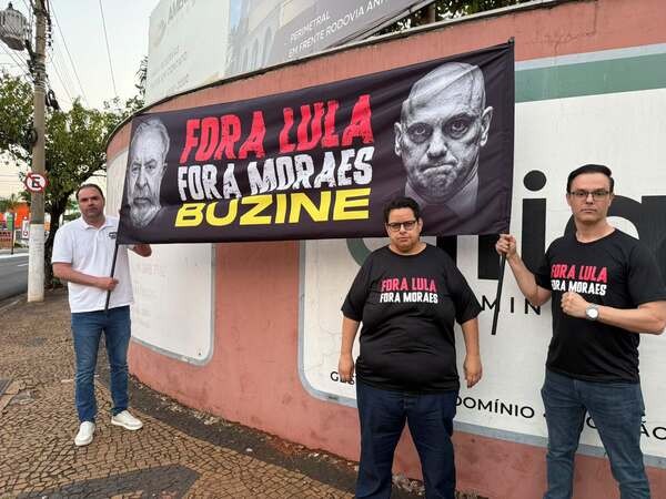“Fora Lula e Moraes” ganha as ruas da região em campanha de Molina